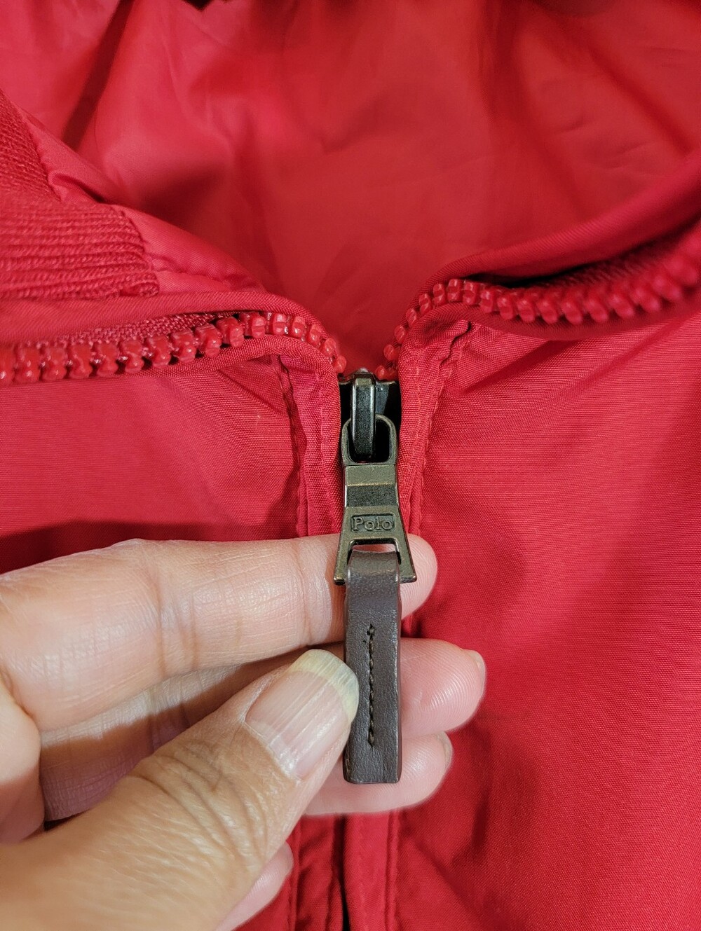 POLO Ralph Lauren Red Full-Zip Windbreaker Jacket Sz 4XLT Inner Pocket Outdoor - Picture 9 of 13